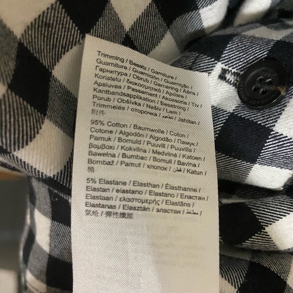 Esprit Opening Ceremony Black White Gingham Check Shirt Dress - Picture 6 of 7